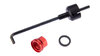 RockShox Einstellknopf  1 1/8  rot, schwarz